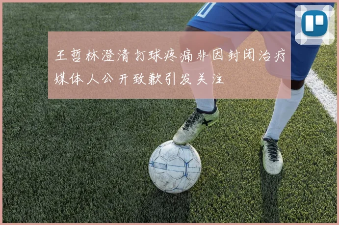 王哲林澄清打球疼痛非因封闭治疗媒体人公开致歉引发关注
